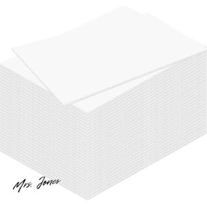 Mrs. Jones Foamboard DIN A4 wit - 3 mm - 30 stuks - DIY handwerk presentatie modelbouw passe-partout - creatief knutselmateriaal hobby'en .