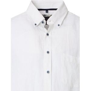 Linnen Casa Moda Wit Overhemd Button Down Boord - M