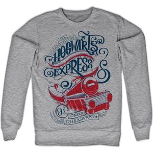 Harry Potter Sweater/trui -S- All Aboard The Hogwarts Express Grijs