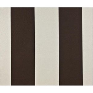 Dutch Wallcoverings - Vliesbehang blokstreep bruin/creme