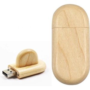 Hout met dop usb stick 64GB