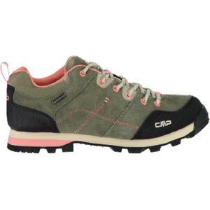 Cmp Wandelschoenen Low Alcor Dames Leer Khaki/zwart Maat 42