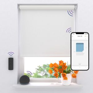 Elektrisch rolgordijn Easy Verduisterend - White - 60 x 190 cm - CMD-03