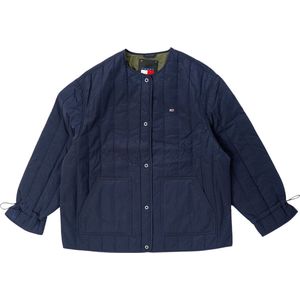 Tommy Hilfiger TJW Vertical Quilted Jas Dames - Blauw - Maat XL