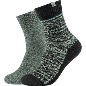 Skechers 2PPK Men Casual Fashion Jacquard Socks SK41049-7890, Mannen, Groen, Sokken, maat: 39-42