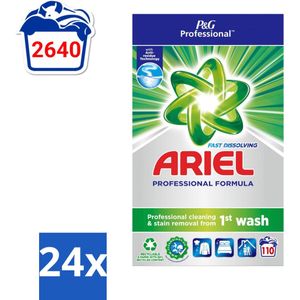 Ariel Actilift - Waspoeder en Vlekverwijderaar - Witte en Lichtgekleurde Was - 110 Wasbeurten - Voordeelverpakking - 24 stuks