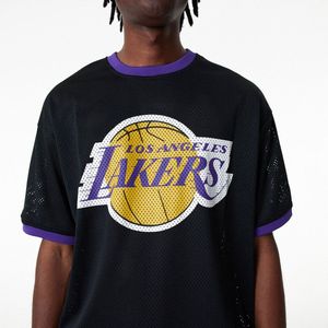 New Era NBA Team Logo Mesh Los Angeles Lakers T-shirt met korte mouwen