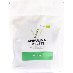 Big Food Spirulina tabletten - 500 gram - 1000 tabletten