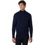 North Sails - 12GG Half-Zip Trui - Blauw - Gebreide Truien