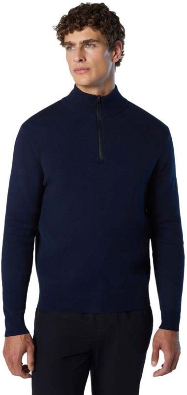 North Sails - 12GG Half-Zip Trui - Blauw - Gebreide Truien