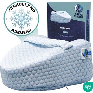 The Night Guard® Comfort Plus - Orthopedisch Kniekussen - Verkoelend - Ergonomisch Beenkussen - Kniekussen voor in bed - Zijslaapkussen