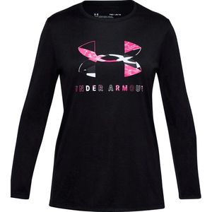 Under Armour Kinder Longsleeve Mädchen T Shirt Tech Graphic Big ogo s Blk 85760 Schwarz-L