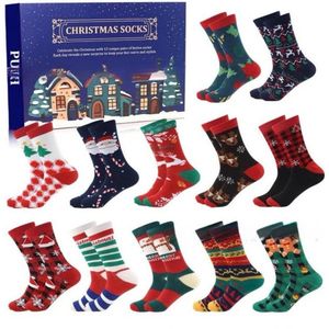 Kerstavond Sokken Blind Box - 12 Paar - Sokken - Warme Herfst- en Wintersokken