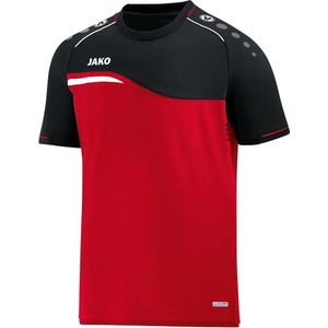 Jako Competition 2.0 T-Shirt Rood-Zwart Maat S