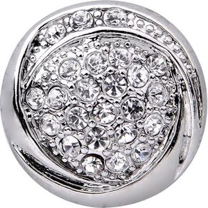 Quiges - Drukknoop Mini 12mm Zirkonia Ornament - EBCMK152