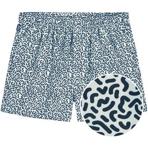 Pockies heren wijde boxershort squiggles blauw