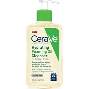 CeraVe Hydrating Foaming Oil - Hydraterende Reinigingsolie - Normale tot Zeer Droge Huid - 237ml