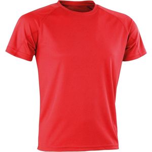 Spiro Volwassenen Unisex Impact Aircool Tee (Rood)