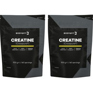 Body & Fit Body & Fit Creatine Bundel - CreaPure® - Monohydraat - Best Creatine Worldwide - 2 x 500 gram (294 doseringen)