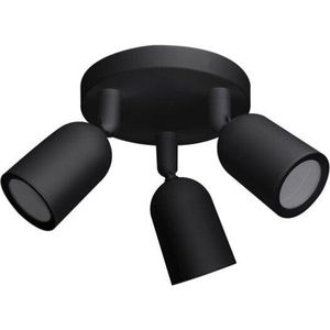 Triple LED Spot Triple Black Black voor Bulb GU10 - Overig - Zwart - Zwart - SILUMEN