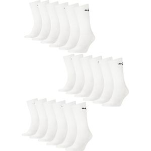 18 PACK Puma Unisex Crew Tennissokken Sportsokken Sokken voor heren en dames