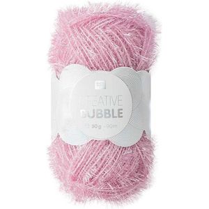 Rico Creative Bubble 020 poeder roze - polyester / schuurspons garen - naald 2 a 4mm - 1bol
