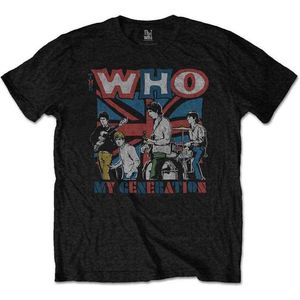 The Who - My Generation Sketch Heren T-shirt - L - Zwart