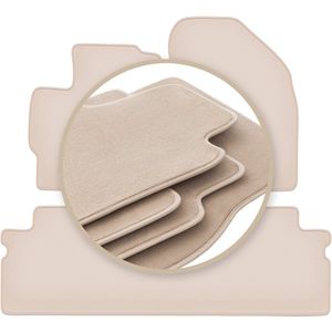 PREMIUM beige vloermatten voor: Toyota Verso FL minivan 2013-2019
