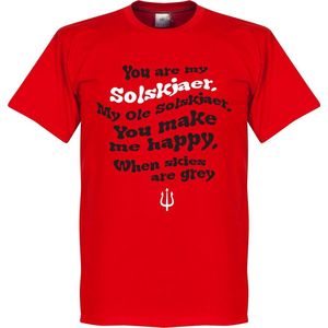 Ole Solskjaer Song T-Shirt - Rood - XXXXL