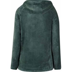 BJØRNSON Rane Micro Fleece - Hoody Trui - Pull-over - Dames - Maat 36 - Groen