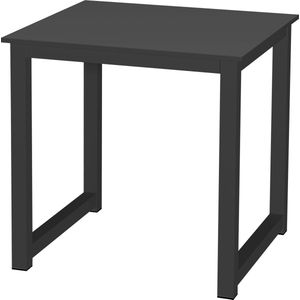 Keukentafel - bureau tafel - 75 cm x 75 cm - zwart