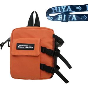 Heuptasje met fles houder - ideaal voor festival of vakantie - Fanny Pack - Schoudertas - Travel Bag - Hiya Reistas - Telefoontasje - Tasje - Wandelen - Paardrijden - Waterfles - Festicap - Crossbody - Fles Tas - Heuptas - Bottle Bag - Oranje