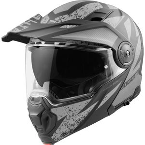 Bogotto - FG-102 - Adventure Helm - Zwart Grijs - Glasvezel