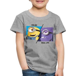 Minions Stuart Online Vs. Real Life Premium T Shirt Kinderen