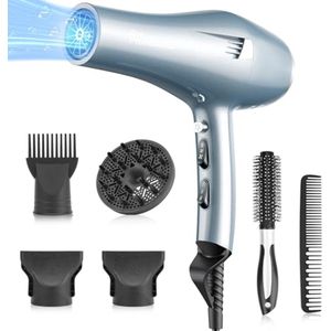 Professionele Ionische Föhn met Diffuser en Stylingkam - 2 Snelheden en 3 Warmtestanden