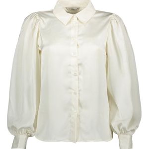 Only Blouse Onlzora Ls Puff Dnm Shirt Wvn 15236938 Macadamia Dames Maat - XL