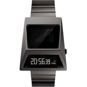 SEKETO SolarTank - Horloge 40mm Grey Staal OLED