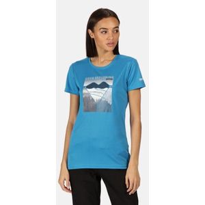 Regatta - Women's Fingal V Graphic T-Shirt - Outdoorshirt - Vrouwen - Maat 42 - Blauw