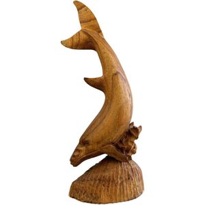 Handgemaakte bultrug walvis / Houten bultrug walvis / Houten beeld / Houten sculptuur / Indonesisch beeld