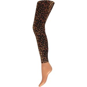 Apollo - Dames legging met print - Leopard design - Maat S/M - Legging dames - Legging meisje - Leggings - Legging carnaval - Legging dames katoen
