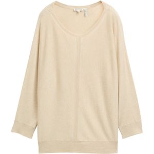 TOM TAILOR - Trui - Sand - Effen - Driekwart Mouw