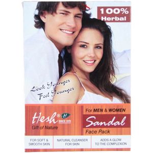 Gezichtsmasker met sandelhout, roos, kurkuma en amla, 100% natuurlijk, Hesh, 100 gram