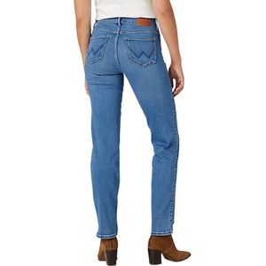 Wrangler Straight Dames Straight Fit Jeans Blauw - Maat W34 X L32