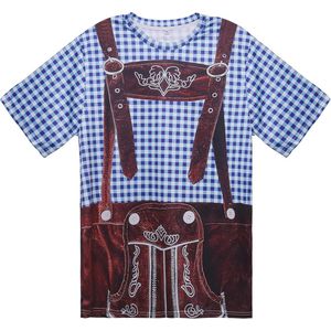 Oktoberfest Kostuum Heren - Korte Mouwen T-shirt voor Volwassenen