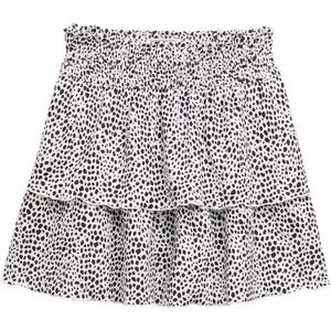 TOM TAILOR - Rok - Zwart/Wit - Volantrok - Kort/Mini
