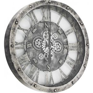 Raderklok - Radarklok - Rader Klok - Wandklok Industrieel - Klok - Retro - Vintage - 80 x 8.5 x 80 cm