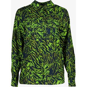 TwoDay dames blouse groen/zwart met print - Maat L