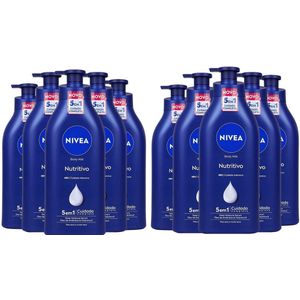 Nivea Bodymilk – Original met Pomp - Voordeelverpakking 10 x 500 ml