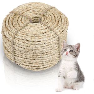 Sisaltouw (6mm,50M)touwen leiband kattenboom touw natuurlijke kat ladder kattenboom versch