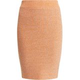 MYMO - Biany - Rok - Oranje gemêleerd - Knielengte - Slanke pasvorm